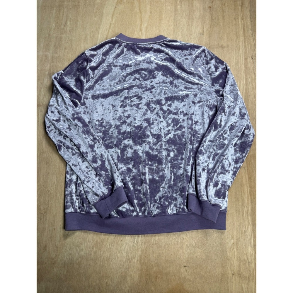 NEW YORK COMPANY Purple Crushed Velvet Bomber Jacket Womens Size Small - Picture 9 of 9